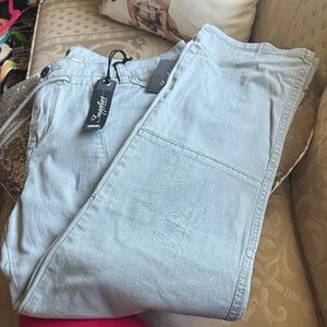 Stylish Light Blue Women's Denim Overalls